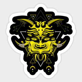 golden ant mask Sticker